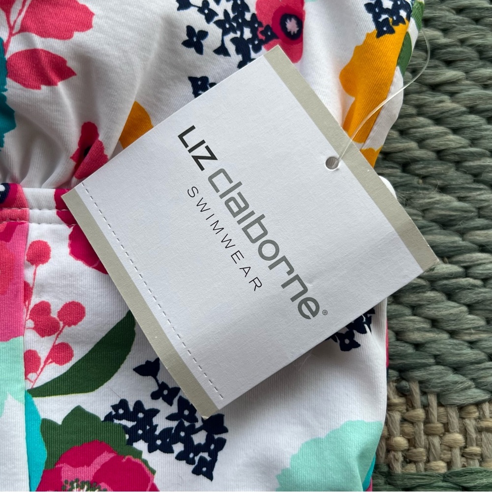 Liz Claiborne - Floral Multicolor One Piece Swim - Size 6 - Picture 10 of 10